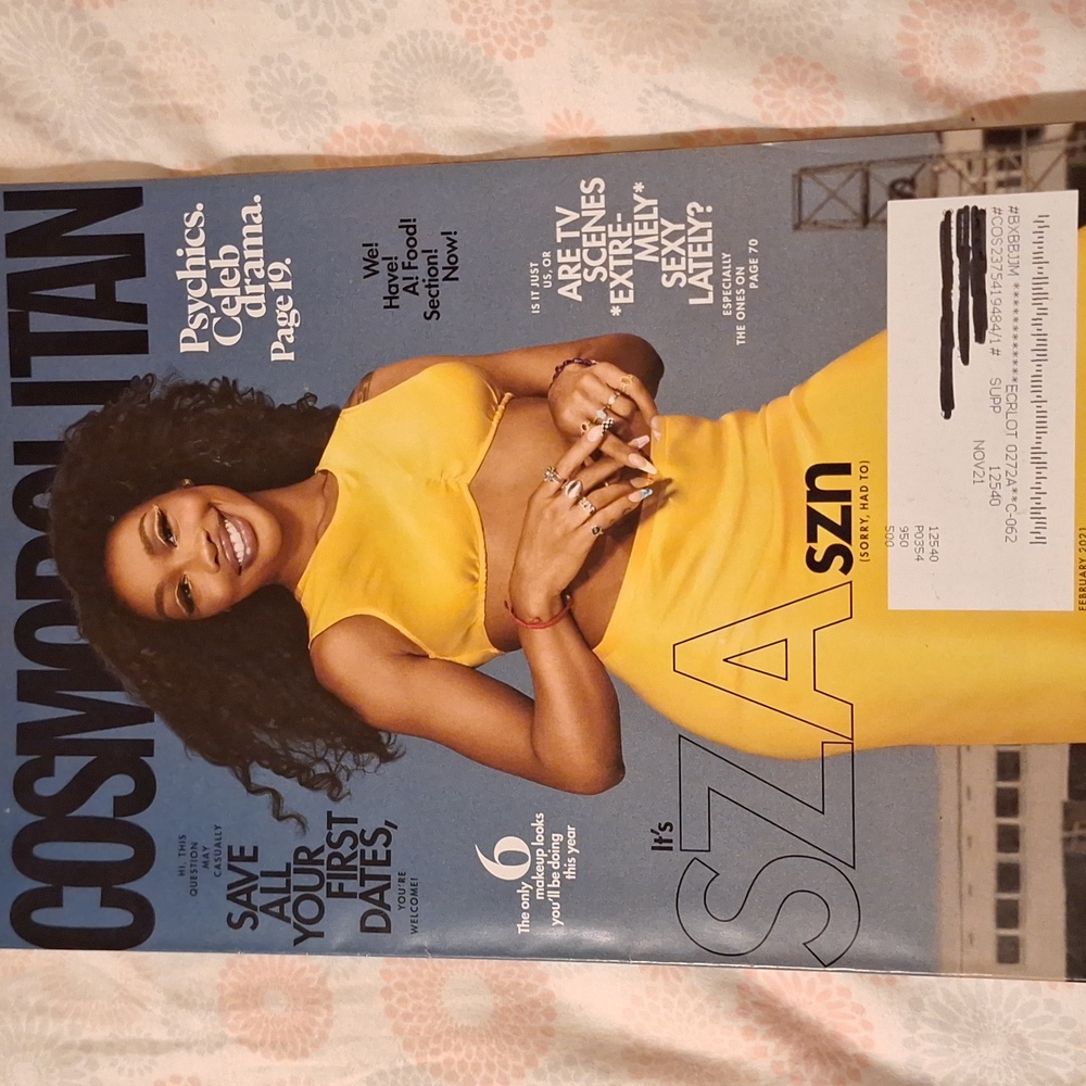 Sza Cosmopolitan‎ 2021 Magazine